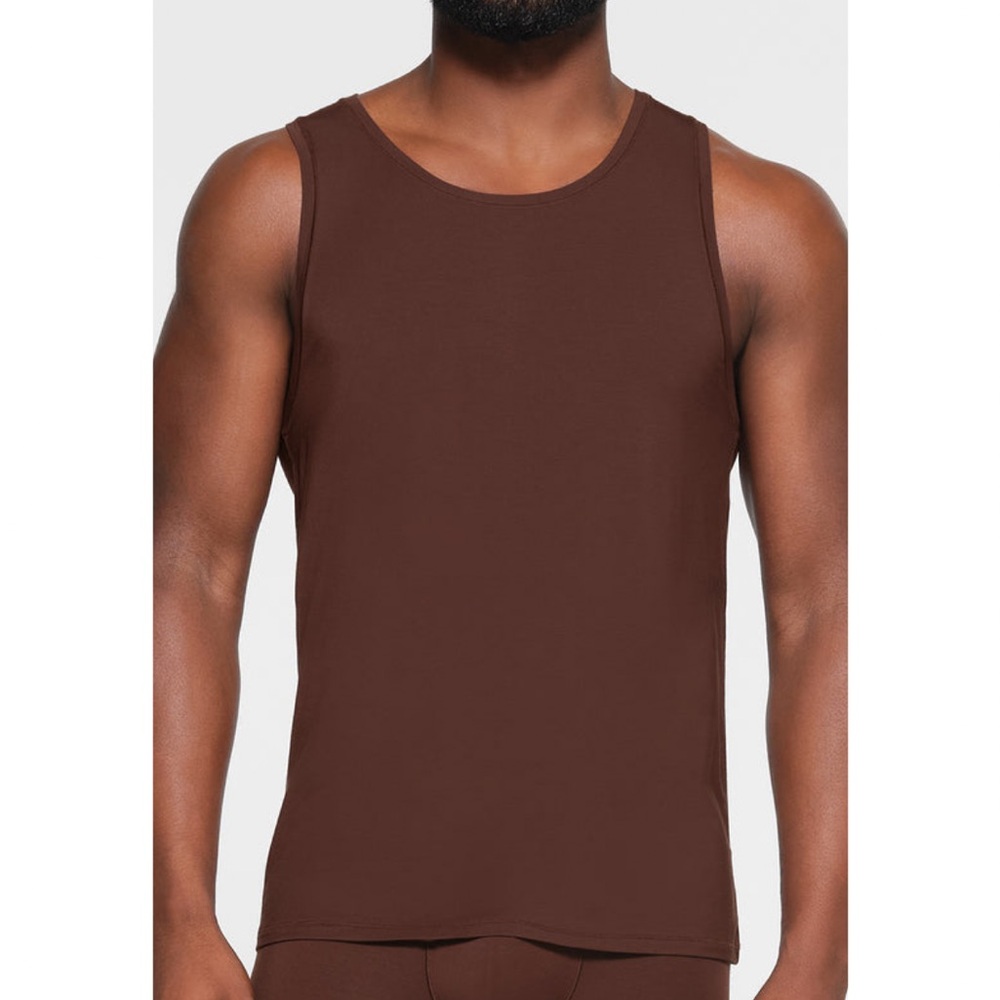 SKIMS Men's Brown Tank Top
